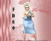 (FD89)BLUE SATIN BMXXL