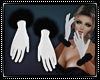 Winter Fur Gloves BlkWht