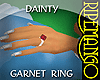 (RM) Ring Garnet Dainty