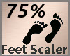 Feet Scale 75% F