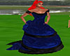 Blue Velvet Ball Gown