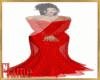 Designer red gown