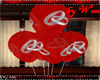 !W Red wedding balloons