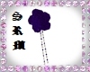 *Rose Purple Hair Flower