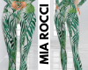 Green Tropical Pants