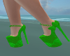 Polka Lime Heels