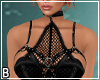 Leather Net Club Top