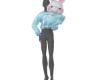 F Bunny Clouds Sweater