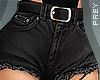 Black Shorts + Belt RL