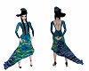 Peacock gown