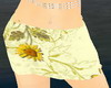 Sunflower mini skirt