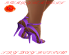 Open Toe Purple Heels
