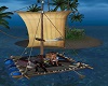 Island raft w/Anim/Poses