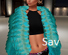 Aqua Faux Fur Jacket