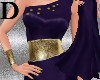 *Silk&Gold Gown/Purple