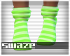 Lime Stripe Socks