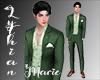 LM Sam Floral Suit Green