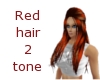 Red 2 tone hair