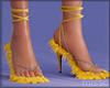 $ Shaggy Sandals YELLOW