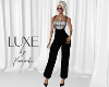 LUXE Pant Fit Blk Dots