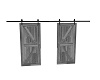 GREY BARN DOORS