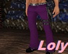 Violet goth pants