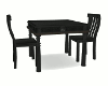 Ebony table for two