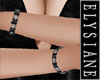 {E} Blk/Silver Bracelets