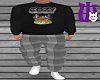 Cozy Cabin Pjs M gray