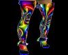 [SL] Rainbow Rave Boots