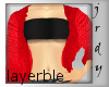 *J* Red Layered Sweater