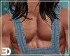 Denim Overalls No Shirt