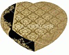 gold/black kissing heart