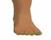 green toe nails