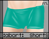 :a: Teal PVC Shorts