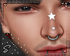 !!S Nose Stars White