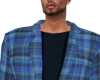 Blue Plaid Jacket w/Tee