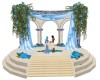 BLUE WEDDING ARCH VOWS