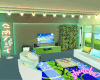 Chill Neon Green Room