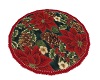 Poinsettia Round Rug