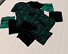 Pillows Teal and Black