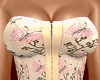 Beige Butterflies Corset