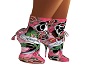 Ed Hardy Pink Ankle Boot