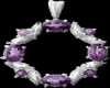 Amethyst Diamond Pendant