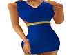 {D}Blue Mini Dress