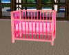 pink baby girl crib