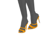 Orange And White Heels