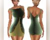 GoldGreenCoctailDress