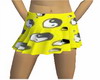 YELLOW YIN YANG SKIRT