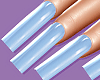 Long Blue Nails